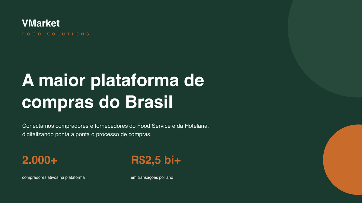 Slide de capa em verde profundo com círculos decorativos